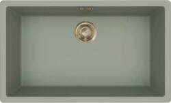 Elleci - Mosogatótálca Zen-F 130 Keratek K82 Sage Green arany tartozékokkal (LKZ13082F01GLD)