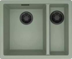 Elleci ELLECI- Mosogatótálca Zen-F 150 Keratek K82 Sage fekete tartozékokkal (LKZ15082F01BKM)