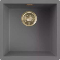 Elleci - Mosogatótálca Zen 102 Keratek K99 Dark Grey arany tartozékokkal (LKZ10299GLD)