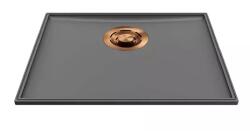 Elleci - Mosogatótálca Essenza 50 46, 2x38, 2 Keratek K99 Dark Grey bronz tartozékokkal (LKES5099BRZ)