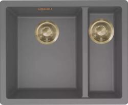 Elleci ELLECI- Mosogatótálca Zen-F 150 Keratek K99 Dark Grey arany tartozékokkal (LKZ15099F01GLD)