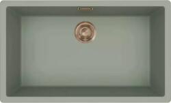 Elleci - Mosogatótálca Zen-F 130 Keratek K82 Sage Green bronz tartozékokkal (LKZ13082F01BRZ)