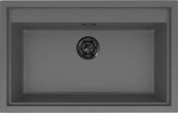 Elleci - Mosogatótálca Sintesi 130 Keratek K99 Dark Grey fekete tartozékokkal (LKS13099BKM)