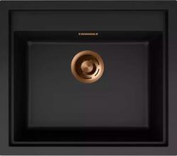 Elleci - Mosogatótálca Sintesi 105 Keratek K86 Black bronz tartozékokkal (LKS10586BRZ)