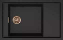 Elleci - Mosogatótálca Sintesi 305 Keratek K86 Black bronz tartozékokkal (LKS30586BRZ)