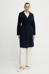 Max Mara gyapjúkabát női, lila, átmeneti, 2515011011600 - sötétkék 40