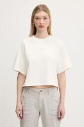 HUGO Blue pamut póló - bézs XL - answear - 16 990 Ft