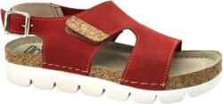 Dr Feet Sandale Dr Feet 9016 rosu cu detalii de pluta - dama