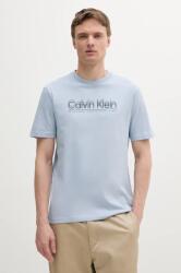 Calvin Klein pamut póló férfi, nyomott mintás, K10K114149 - kék XL