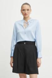 HUGO BOSS selyemblúz női, sima, 50538492 - kék 36