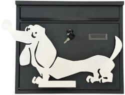  Cutie postala Vivatechnix Teckel KRO-1239, otel, dimensiune 310x360x100mm, Gri/Alb, 2 chei (KRO-1239)