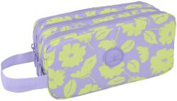 COOLPACK Penar Cool Pack Primus - Flores Lila, cu 3 fermoare și mâner (F060913) Penar