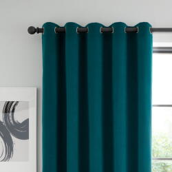 Catherine Lansfield Draperie turcoaz blackout/termoizolantă 168x213 cm cu prindere la ușă Wilson - Catherine Lansfield