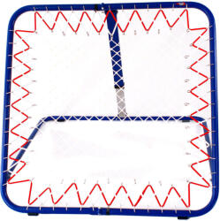 POWER SHOT Összecsukható lepattanó háló - Tchoukball 100 x 100 cm 100 CM fehér|kék|vörös