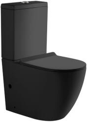 Welland Primo Tornado kompakt/monoblokk WC szett + soft-close slim WC ülőke - fekete