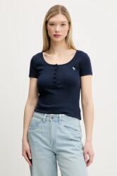 Abercrombie & Fitch t-shirt női, sötétkék, KI139-5271 - sötétkék M