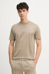 Giorgio Armani t-shirt sárga, férfi, sima - bézs S