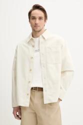 APC A. P. C. pamut ing surchemise basile brodee poitrine férfi, bézs, relaxed, COGBJ. H02918 - bézs L
