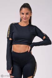 NEBBIA Honey Bunny crop top, fekete (M)