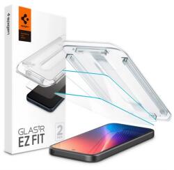 Spigen EZ FIT képernyővédő üveg 2db (2.5D, tokbarát, ultravékony, 0.2mm, 9H + segédkeret) ÁTLÁTSZÓ AGL08938 (AGL08938)