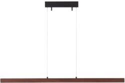 Jotex METIS 120 cm-es fém LED-es függőlámpa diófa dekorral (1730694-01-0)