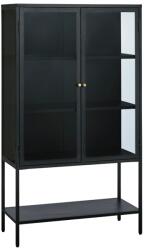 Unique Furniture Fekete fém vitrin Unique Furniture Carmel 160 x 90 cm (UF-48400600)