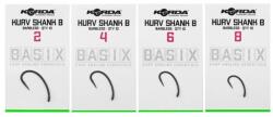 Korda Basix Barbless Kurv Shank Hook szakáll nélküli pontyozó horog 2 (KBX037)
