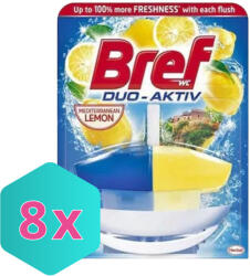 Bref Wc Duo-Aktiv toalett Illatosító citrom Illattal, 50ml KARTON - 8 csomag (K9000100968331)