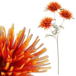 Autronic Floare artificială Crizantemă 3 flori portocalii, 70 cm