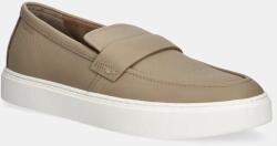 Calvin Klein bőr mokaszin MOCCASIN LTH UNLINED barna, férfi, HM0HM01813 - barna Férfi 41