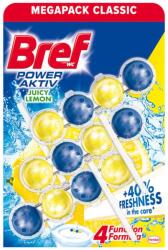 Bref Power Aktiv Juicy Lemon WC-frissítő 3x50 g