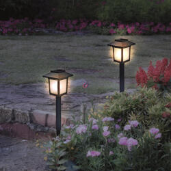 Entac Lánghatású LED-es szolár kandeláber, 10 sárga LED 32, 5 cm (EGSL-P10LF)