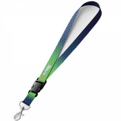 KARTON P+P Ombre kulcstartó, nyakba akasztós, 46x2cm, zöld-kék (KPP-9-92924NN) - mesescuccok