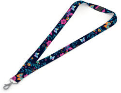 KARTON P+P Lepkés kulcstartó, nyakba akasztós, 46x2cm, sötétkék (KPP-9-20223NN) - mesescuccok