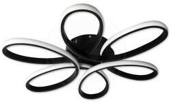 SLC Selino Concept Circle Design Magelis LED csillár, távirányítóval, meleg, semleges, hideg fénnyel és állítható intenzitással, 72-144W, fekete