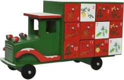 Decoris Adventi naptár Truck Decoris, 30x10, 5xH17 cm, MDF