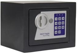 Rottner Jupiter 1 széf, forgó fogantyú, acél, 4, 97 l térfogat, elektronikus zár, mechanikus vésznyitó, Antracit (T06444)