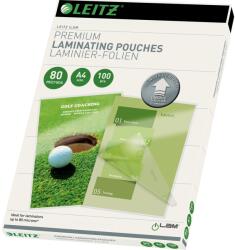 Leitz lamináló fólia, 80 mikron, A4, fényes, UDT technológiával, iLam, 100 db / készlet (LZ74780000)