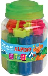 ALPINO Gyurmakészlet 10 formájú Alpino modellezett 8 szín / készlet (MS-DP000054)