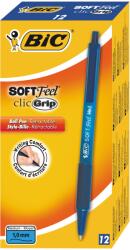 BIC Soft Feel Clic Grip kék golyóstoll, 12 db/doboz (837398)