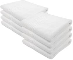 H Hotel Supplier Hotel Supplier Greek törölköző, 70x140 cm, 100% pamut 550 GSM, 8 db, Fehér