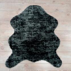 Oyo Concept Pelus Oyo Concept rövidszálú szőnyeg, 100x150 cm, menetmagasság 2 cm, 1103 GSM, poliészter, csúszásmentes hátlap, sötétszürke (post_pelus_desenli_koyu_gri_100x150)