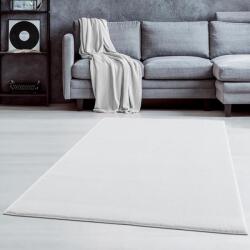 Oyo Concept Rövid bolyhos szőnyeg Puff Oyo Concept, 80x200 cm, bolyhosság 2, 5 cm, 1250 GSM, poliészter, csúszásmentes háttámla, fehér (HMFPUFY-1 DIK_80x200)