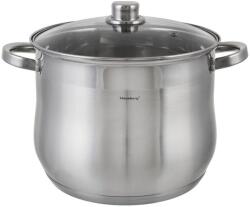 Klausberg Rozsdamentes acél edény üveg fedővel, 32 cm, többrétegű termofenék, 18, 7 l (~2469)