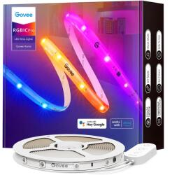 Govee RGBIC Pro H619A Smart LED szalag, Wi-Fi, Bluetooth, zeneszinkronizálás, színes fény, Alexa / Google Assistant kompatibilis, 5 m