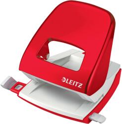 Leitz WOW 5008 NeXXt sorozatú fémlyukasztó, 30 lapos, piros (LZ50081026)