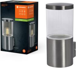 OSRAM Endura Ebro kültéri fali lámpa, 1xE27, max. 12W LED, IP44, 101x145x230 mm, acél/polikarbonát, ezüst