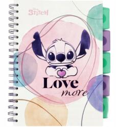 Stitch Spirálfüzet, Stitch, B5, PP, 100 lap, Fehér (74975PTR)