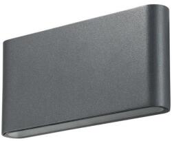 SLC Selino Concept Külső LED fali lámpa integrált SLC Ultra Slim fém szerkezet 2 forrással x 3W, IP65, víz- és porálló, antracit