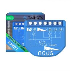 Nous Okosrelé Nous B3T PM, 16A, Wi-Fi, Tasmota, Matter, Energiafigyelés, Curtain Module - 2 csatornás, ESP32
